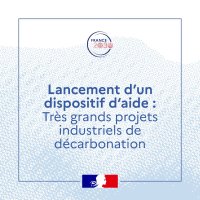 Appel d'offres : très grands projets industriels de décarbonation