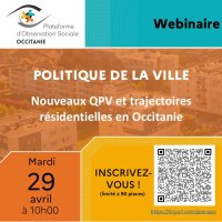 Webinaire «<small class="fine d-inline"> </small>nouveaux quartiers prioritaires de la politique de la ville (QPV) et trajectoires résidentielles<small class="fine d-inline"> </small>»